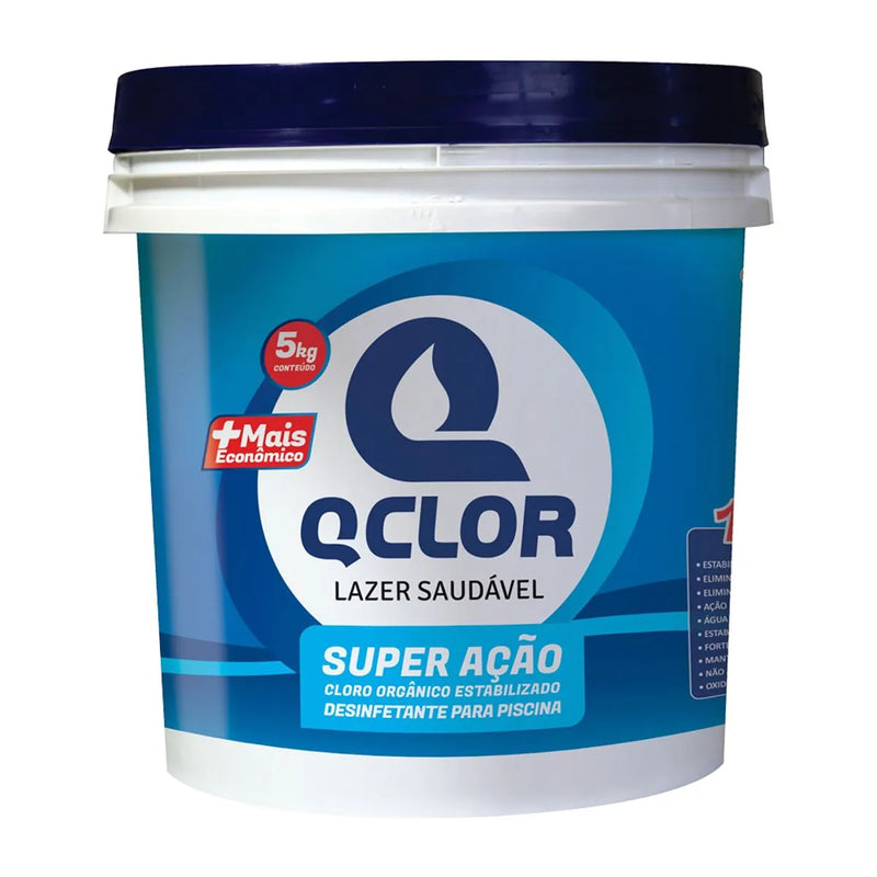 Cloro Granulado para Piscina Super Ação 5KG - Q-Clor