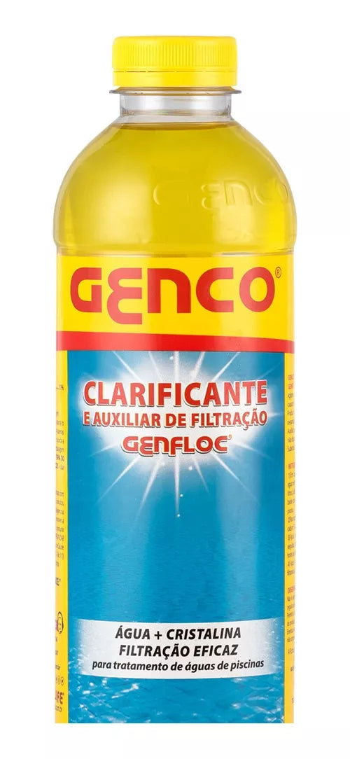 Clarificante E Auxiliar De Filtração Genco 1 Litro Genfloc