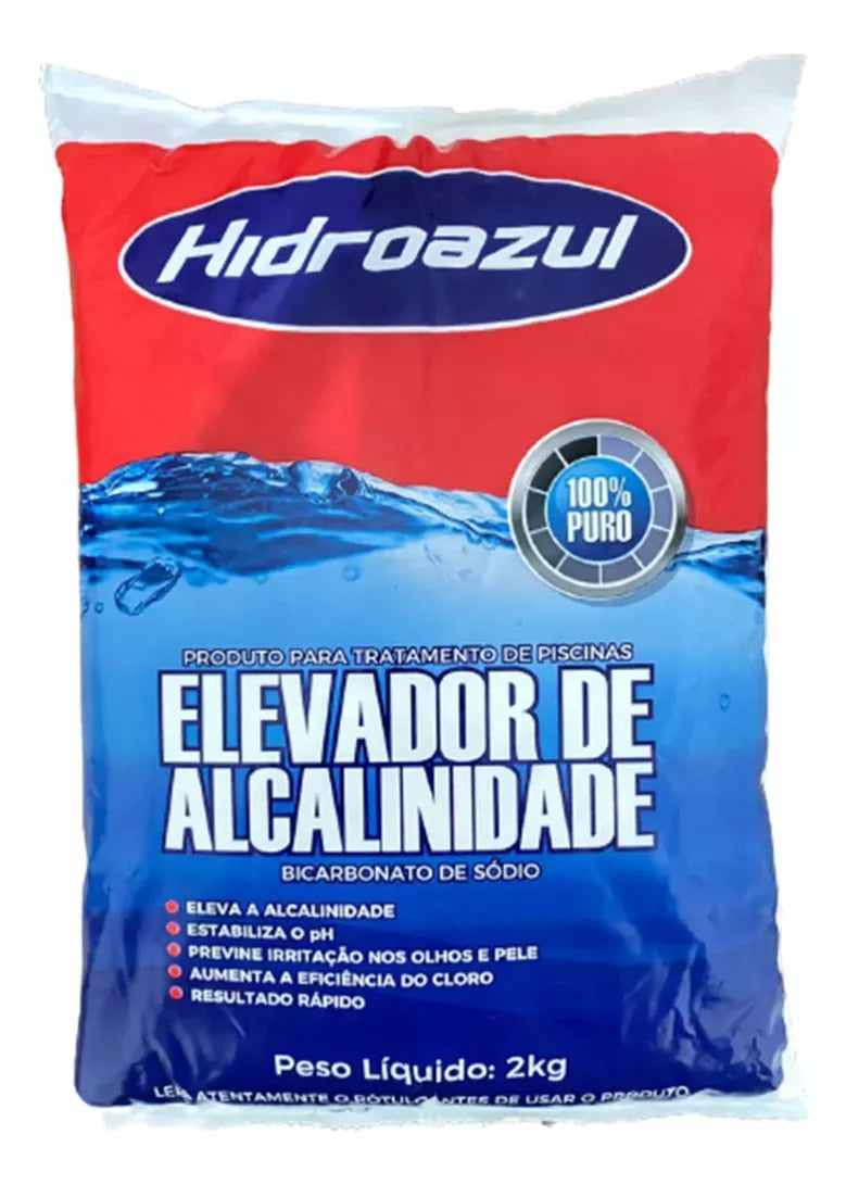 Elevador De Alcalinidade Para Piscina 2 Kg Hidroazul