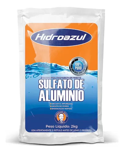 Sulfato De Alumínio Decantador Piscina Hidroazul 2kg