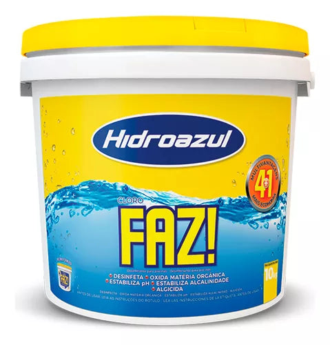 Cloro Faz Balde 10kg Hidroazul