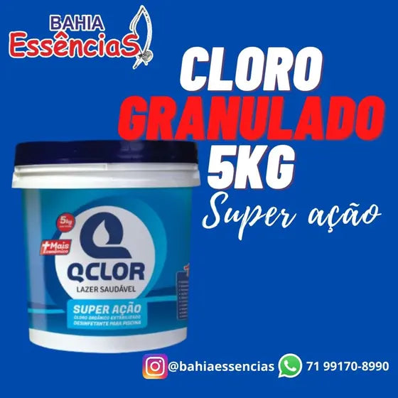 Cloro Granulado para Piscina Super Ação 5KG - Q-Clor